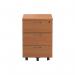 First 3 Drawer Mobile Pedestal 400x500x595mm Beech KF79991 KF79991