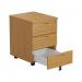 First 3 Drawer Mobile Pedestal 400x500x595mm Nova Oak KF79992 KF79992
