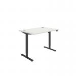 Astin Economy Single Motor SitStand Desk 1200x800x705-1220mm Arctic WhiteBlack KF800004 KF800004