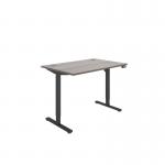Astin Economy Single Motor SitStand Desk 1200x800x705-1220mm Alaskan Grey OakBlack KF800005 KF800005