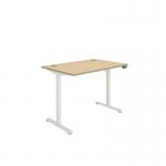 Astin Economy Single Motor SitStand Desk 1200x800x705-1220mm Canadian OakWhite KF800011 KF800011