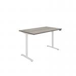 Astin Economy Single Motor SitStand Desk 1400x800x705-1220mm Alaskan Grey OakWhite KF800017 KF800017