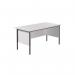 Serrion Rectangular 4 Leg Desk 1500x750x730mm White KF800018 KF800018