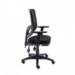 Astin Nesta Mesh Back Operator Chair Black with Adjustable Arms 590x900x1050mm Charcoal KF800023 KF800023