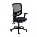 Astin Nesta Mesh Back Operator Chair Black with Adjustable Arms 590x900x1050mm Charcoal KF800023 KF800023