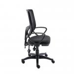 Astin Nesta Mesh Back Operator Chair Charcoal with Fixed Arms 590x900x1050mm Royal Blue KF800025 KF800025