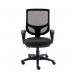 Astin Nesta Mesh Back Operator Chair Charcoal with Fixed Arms 590x900x1050mm Royal Blue KF800025 KF800025