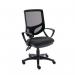 Astin Nesta Mesh Back Operator Chair Charcoal with Fixed Arms 590x900x1050mm Royal Blue KF800025 KF800025