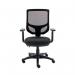 Astin Nesta Mesh Back Operator Chair Charcoal with Adjustable Arms 590x900x1050mm Black KF800026 KF800026