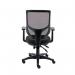 Astin Nesta Mesh Back Operator Chair Charcoal with Adjustable Arms 590x900x1050mm Black KF800026 KF800026