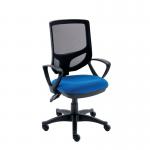 Astin Nesta Mesh Back Operator Chair Royal Blue with Fixed Arms 590x900x1050mm Charcoal KF800027 KF800027