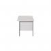 Serrion Rectangular 2 Drawer Pedestal 4 Leg Desk 1200x750x730mm White KF800037 KF800037