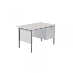 VOW 5 Star Modara Desk 2 Drw Fixed Pedestal 1200x730mm White KF800037 KF800037