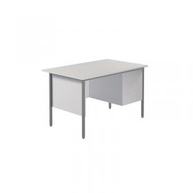 Serrion Rectangular 3 Drawer Pedestal 4 Leg Desk 1200x750x730mm White KF800043 KF800043