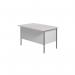 Serrion Rectangular 3 Drawer Pedestal 4 Leg Desk 1200x750x730mm White KF800043 KF800043