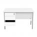 Serrion Rectangular 3 Drawer Pedestal 4 Leg Desk 1200x750x730mm White KF800043 KF800043