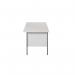 Serrion Rectangular 2 Drawer Pedestal 4 Leg Desk 1500x750x730mm White KF800059 KF800059