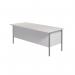 Serrion Rectangular 2 Drawer Pedestal 4 Leg Desk 1800x750x730mm White KF800065 KF800065