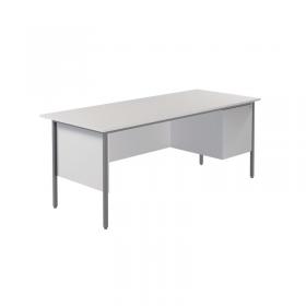 VOW 5 Star Modara Desk 2 Drw Fixed Pedestal 1800x730mm White KF800065 KF800065