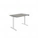 Polaris Single Motor SitStand Desk 1200x800 Grey OakWhite KF800082 KF800082