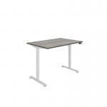 Polaris Single Motor SitStand Desk 1200x800 Grey OakWhite KF800082 KF800082