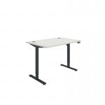 Polaris Single Motor SitStand Desk 1200x800 WhiteBlack KF800085 KF800085