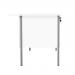 Serrion Rectangular 3 Drawer Pedestal 4 Leg Desk 1800x750x730mm White KF800087 KF800087