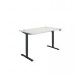 Polaris Single Motor SitStand Desk 1400x800 WhiteBlack KF800095 KF800095