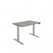 Polaris Dual Motor SitStand Desk 1200x800 Grey OakSilver KF800101 KF800101