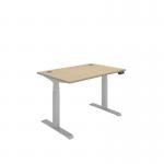 Polaris Dual Motor SitStand Desk 1200x800 OakSilver KF800104 KF800104