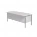 Serrion Rectangular Double Pedestal 4 Leg Desk 1800x750x730mm White KF800108 KF800108