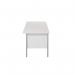 Serrion Rectangular Double Pedestal 4 Leg Desk 1800x750x730mm White KF800108 KF800108