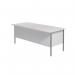 Serrion Rectangular Double Pedestal 4 Leg Desk 1800x750x730mm White KF800108 KF800108