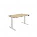 Polaris Dual Motor SitStand Desk 1400x800 OakWhite KF800118 KF800118