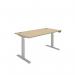 Polaris Dual Motor SitStand Desk 1600x800 OakSilver KF800129 KF800129