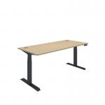 Polaris Dual Motor SitStand Desk 1800x800 OakBlack KF800140 KF800140