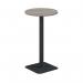 Jemini Origin 600mm High Table Grey OakBlack KF800148 KF800148