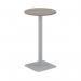 Jemini Origin 600mm High Table Grey OakSilver KF800154 KF800154