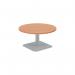 Jemini Origin 800mm Low Table BeechSilver KF800179 KF800179