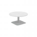 Jemini Origin 800mm Low Table WhiteSilver KF800183 KF800183
