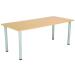Serrion Rectangular Folding Table Oak KF800245