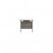 Jemini Single Rectangular Desk 800x600x730mm Grey OakSilver KF800295 KF800295