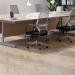 Jemini Single Rectangular Desk 800x600x730mm Nova OakSilver KF800300 KF800300