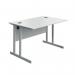 Serrion Twin Upright Desk 1200x800x730mm WhiteWhite KF800310 KF800310