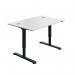 Serrion Single Motor SitStand Desk 1200x800x730-1220mm WhiteBlack KF800319 KF800319