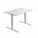 Serrion Single Motor SitStand Desk 1200x800x730-1220mm WhiteWhite KF800326 KF800326