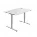 Serrion Single Motor SitStand Desk 1200x800x730-1220mm WhiteWhite KF800326 KF800326