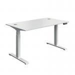 Serrion Dual Motor SitStand Desk 1400x800x630-1290mm WhiteWhite KF800339 KF800339