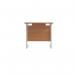 Jemini Single Rectangular Desk 800x600x730mm BeechWhite KF800341 KF800341