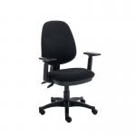 Two Lever Sheaf Operator Chair Black with Adjustable Arms KF800372 KF800372